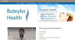 Desktop Screenshot of buteykohealth.com.au