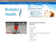 Tablet Screenshot of buteykohealth.com.au